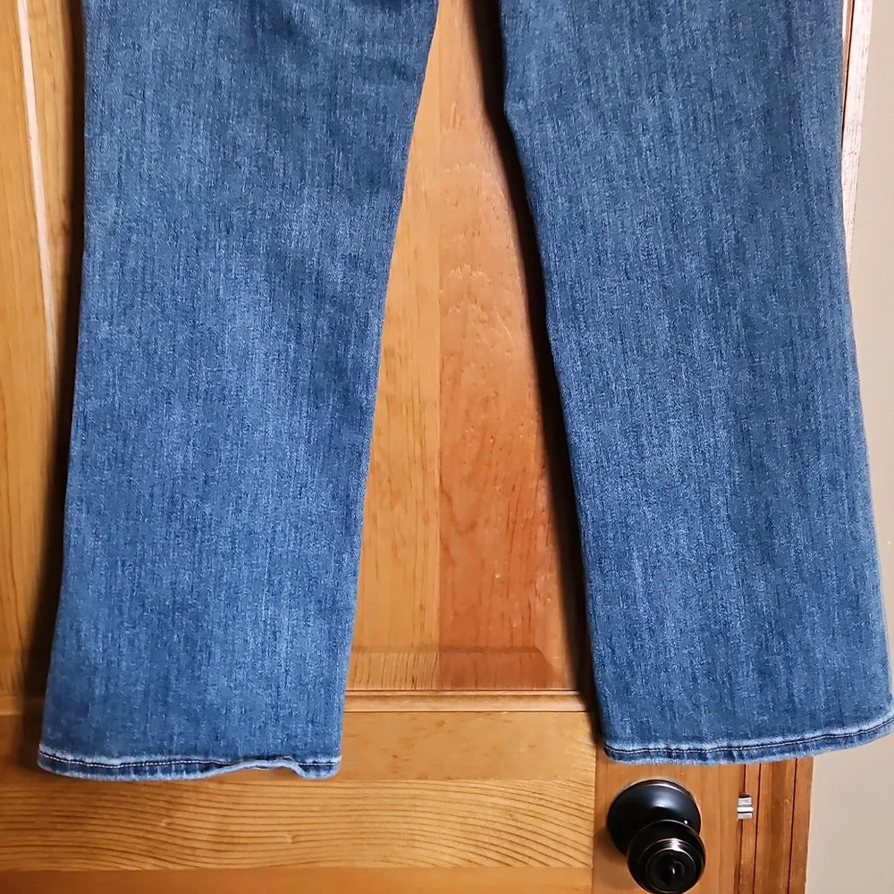 Pistola High-Rise Kick Flare Cropped Distressed Denim Jeans - Picture 6 of 11